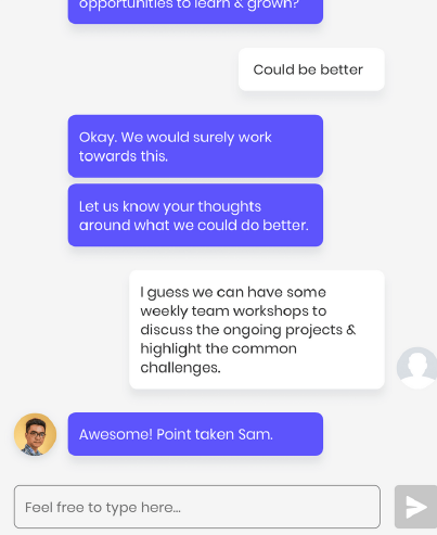 Chatbot for employee engagement